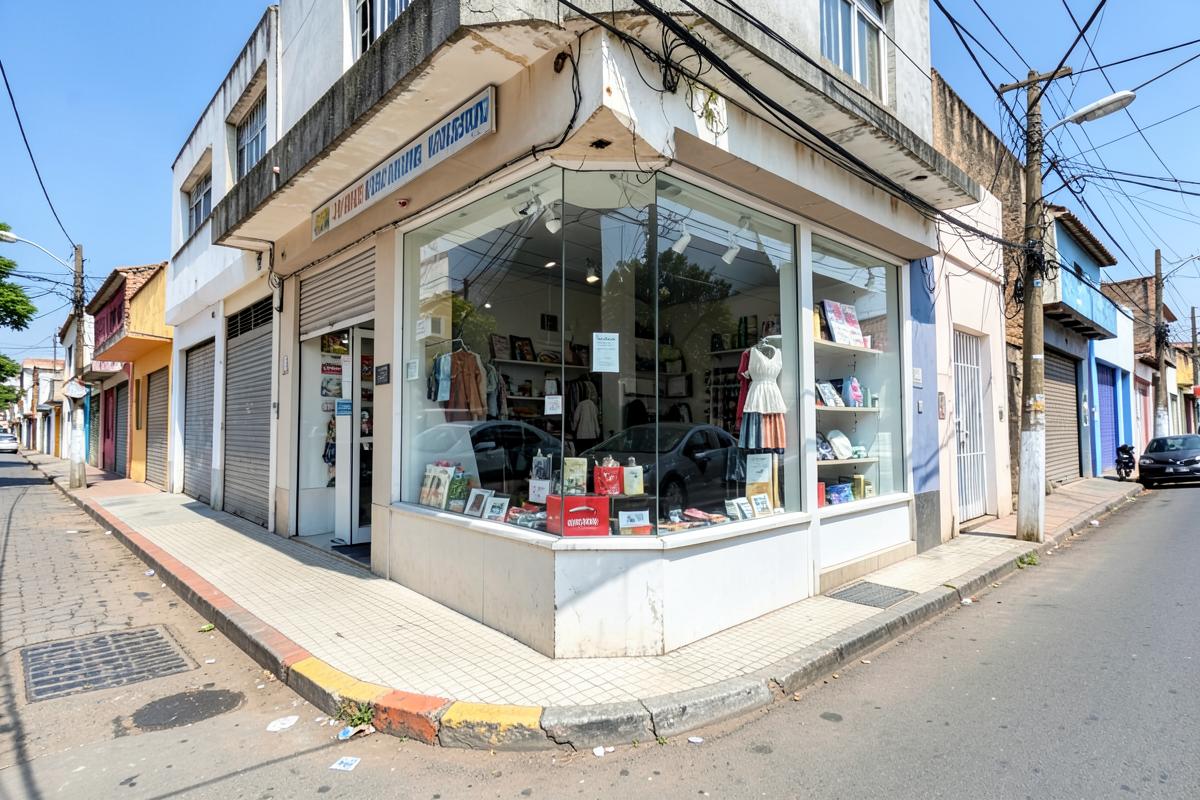Fachada de loja comercial no centro de Paraopeba